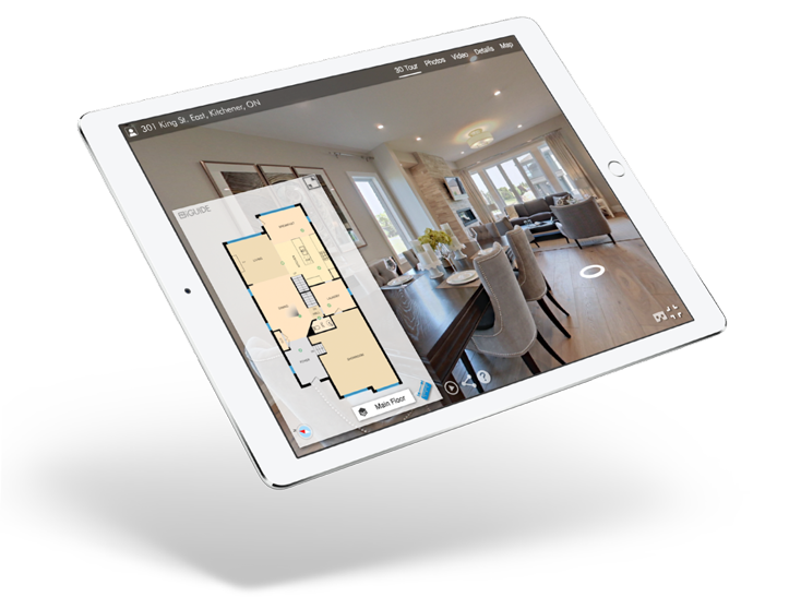 Image displaying guide virtual tour and floor plans